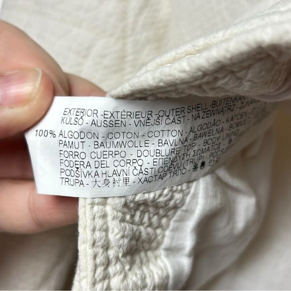 Zara Off White Asymmetrical Zipper Moto Jacket M - Picture 5 of 5